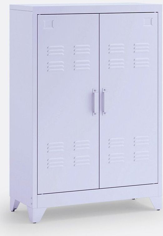 Hiba - Lage Kast - Lavendel - Metaal - 2 Deuren