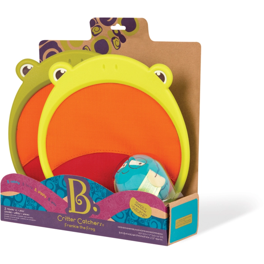B.TOYS B. Frankie the Frog - Klettball-Fangspiel Frosch Mehrfarbig