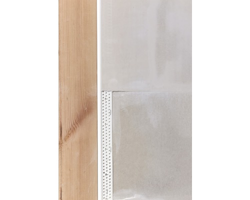 PROTEKTOR hard PVC-aansluitprofiel inclusief afdichtlip voor gipsplaatconstructie vanaf 9,5 mm voor pleisterdikte 1 mm 3000 x 28,5 x 9,5 mm Verpakking = 30 stuks