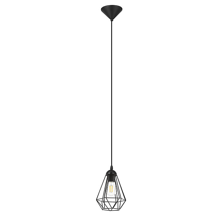 Suspension Smertrio GoodHome E27 noir mat 60W