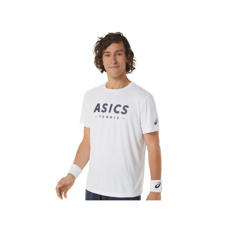 Tee-shirt Asics blanc Court Graphic Top