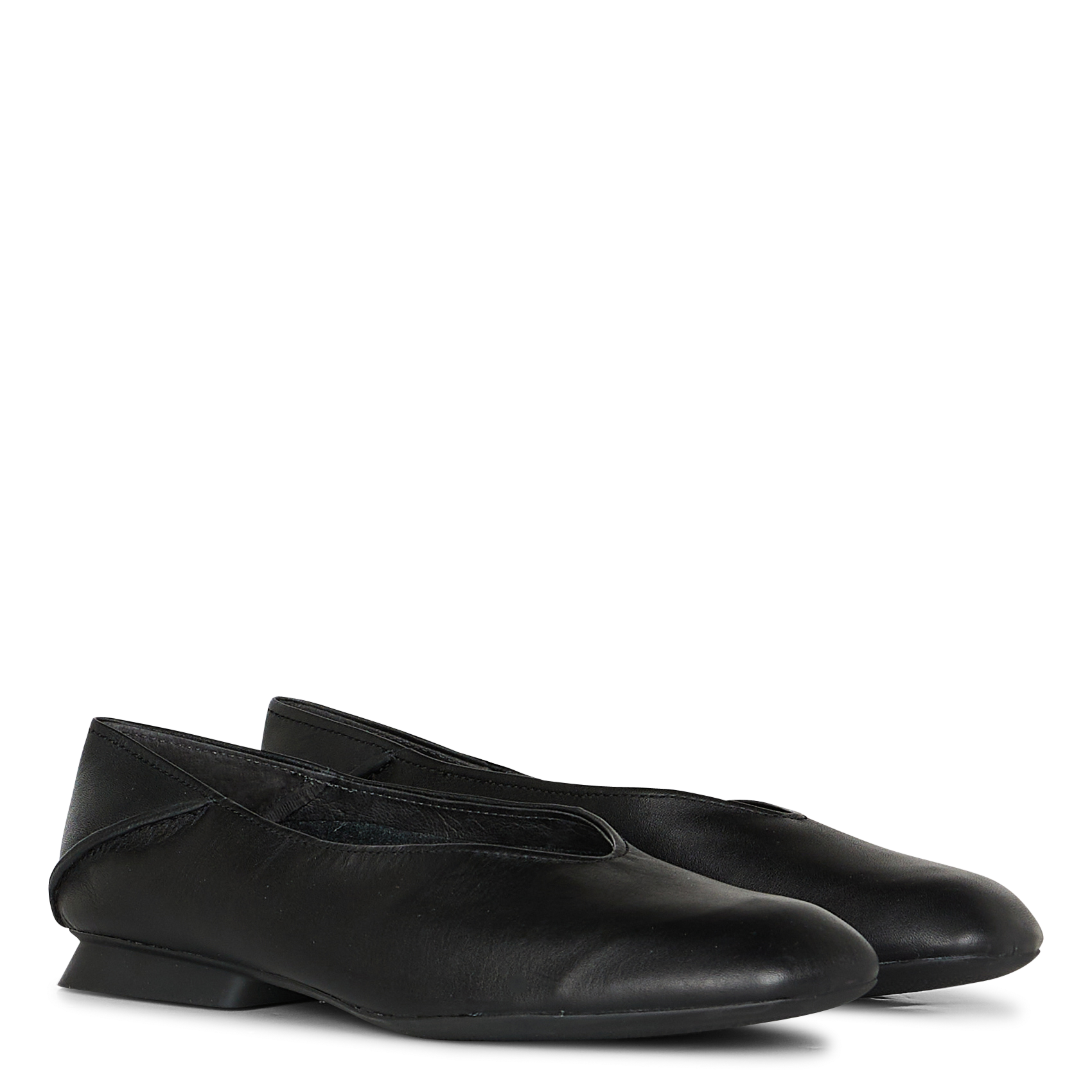 Ballerines en cuir | Noir