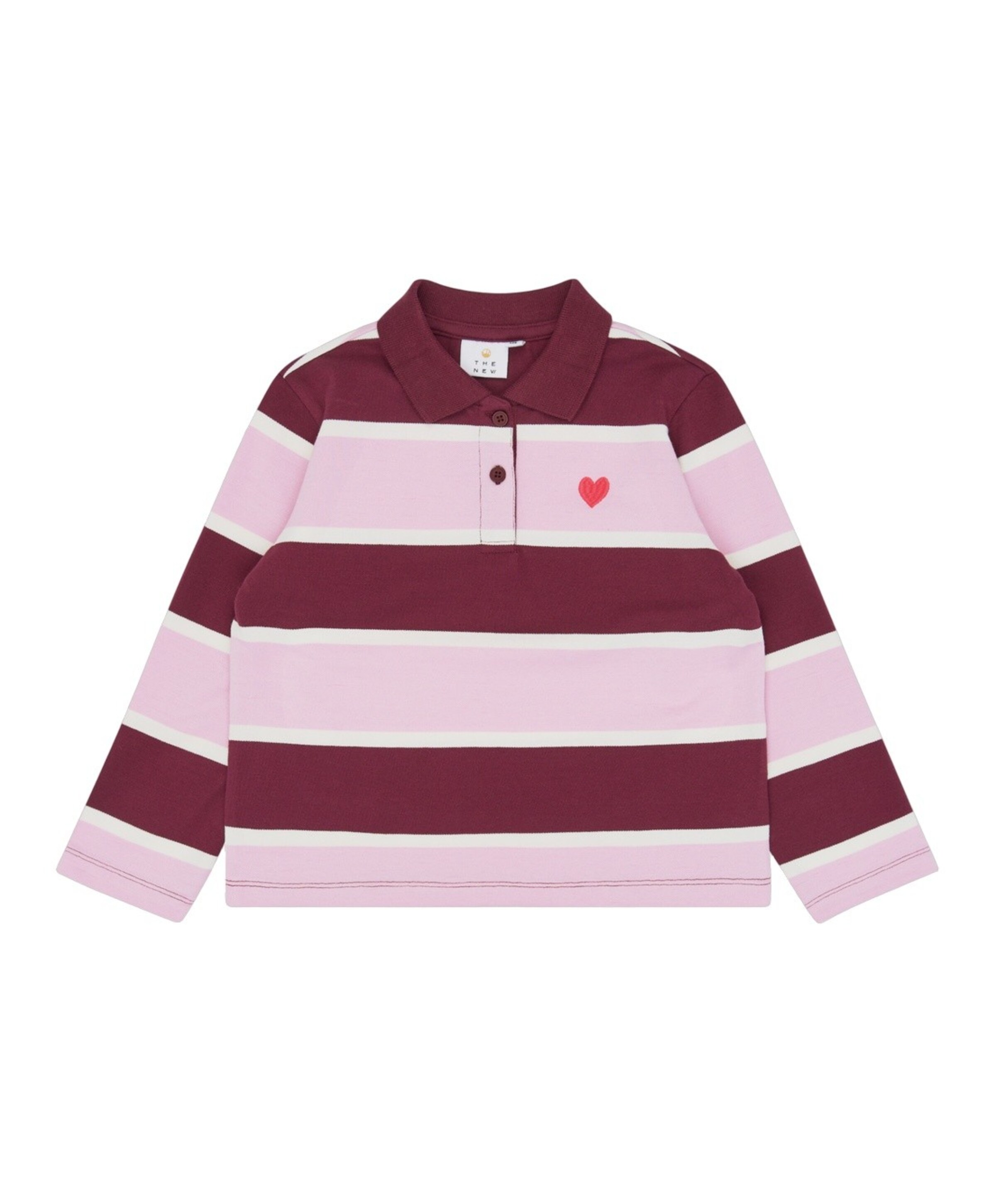 THE NEW Meisjes polo bordeaux