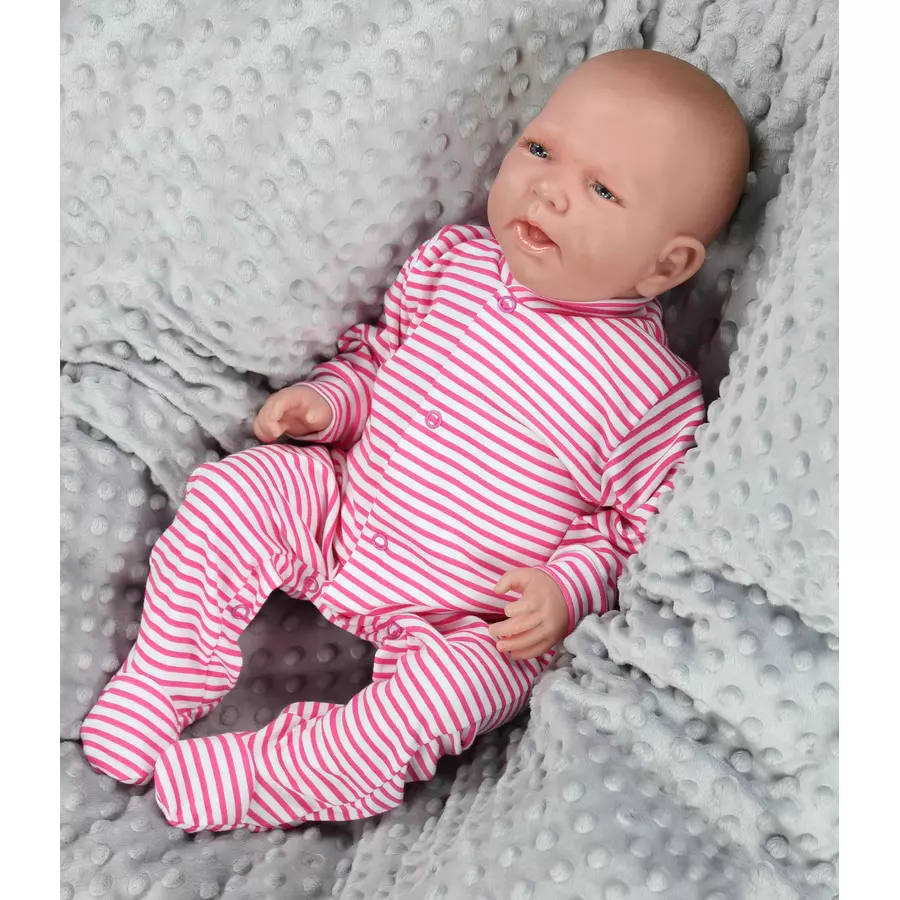 TupTam Baby Mädchen Schlafstrampler mit Fuß 3er Pack rosagrau