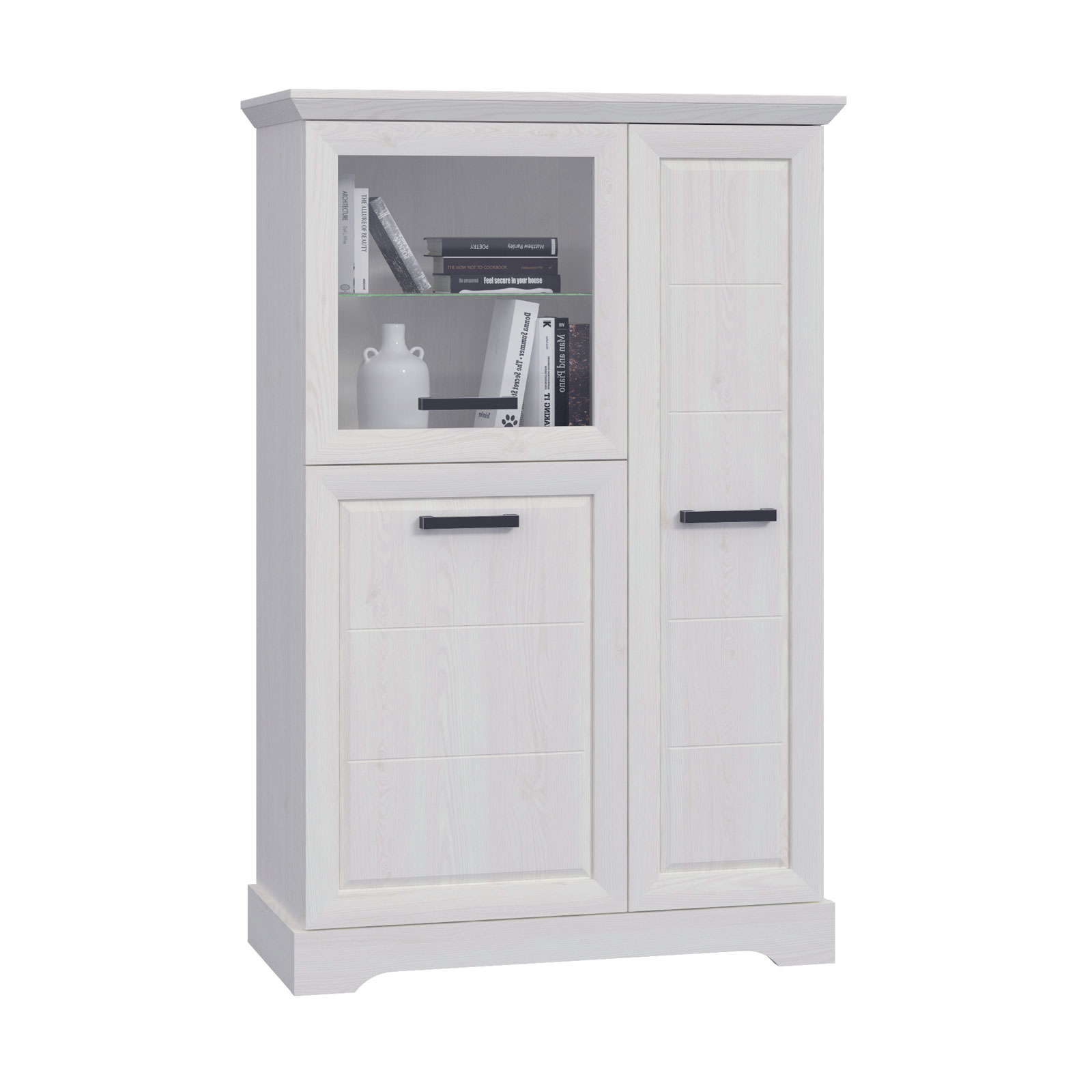 Highboardvitrine - Sibiu Lärche - 3 Türen - 147 cm hoch