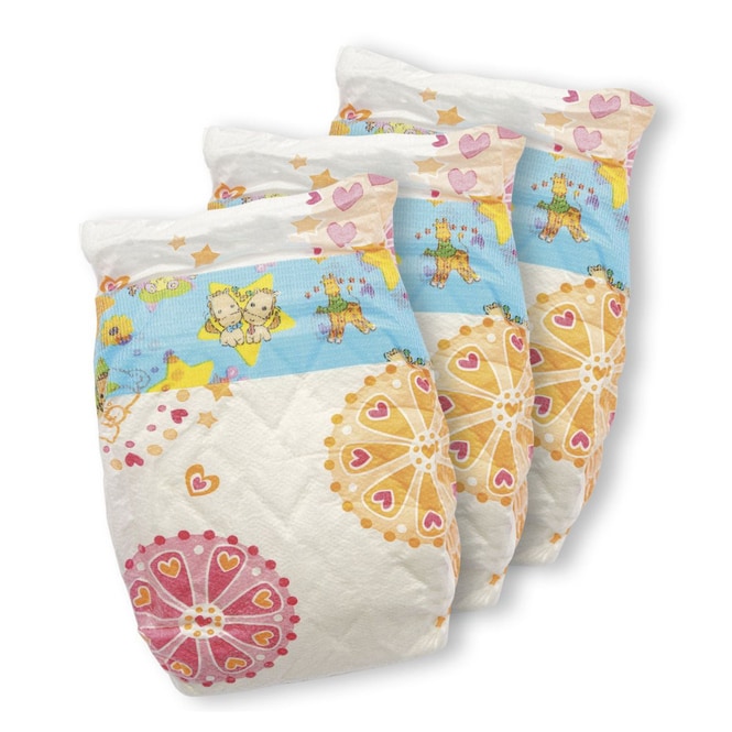 Puppenwindeln - 3 Stück - Größe 35 - 50 cm