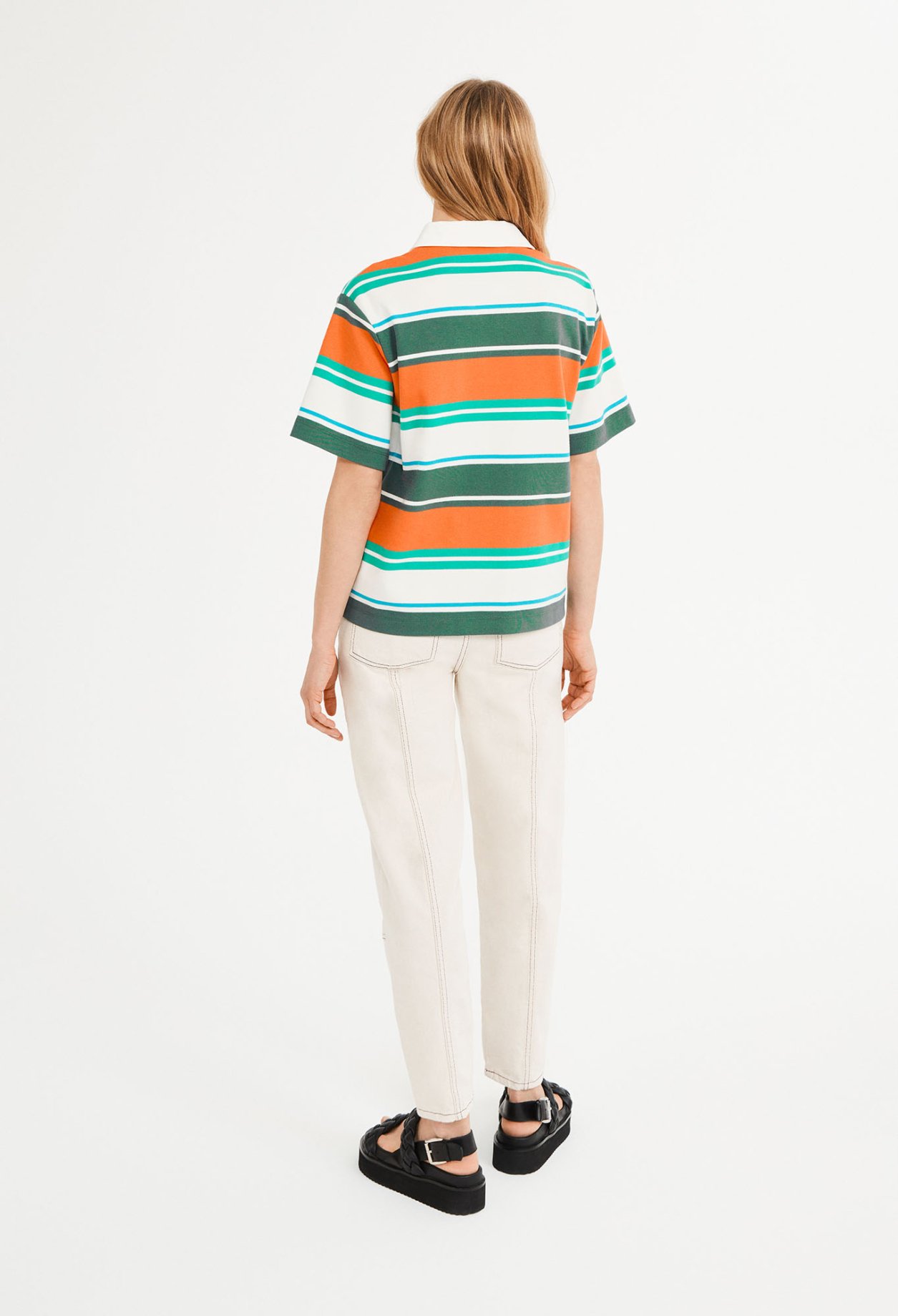 Polo large raye