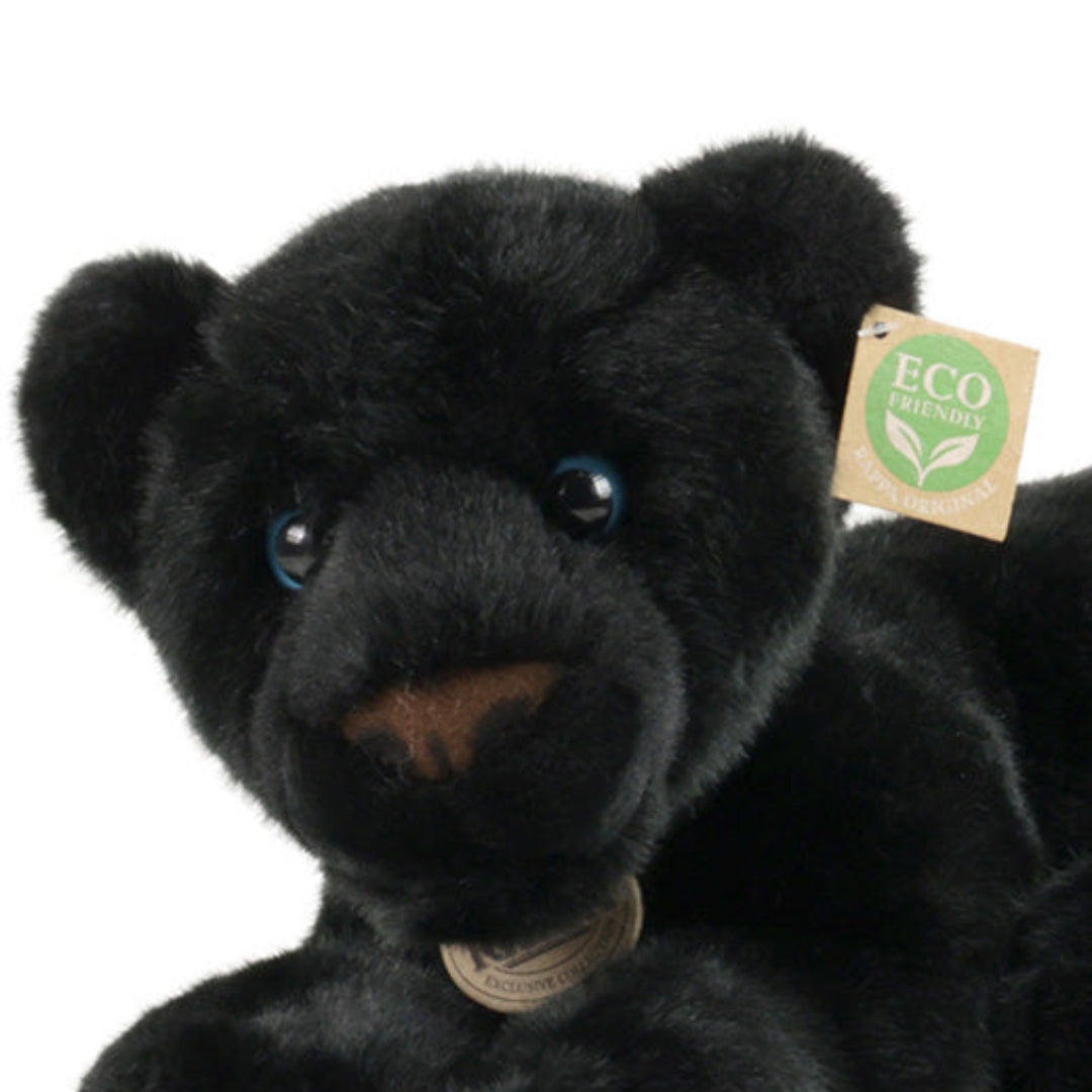 rappa knuffelpanter zwart - 40 cm