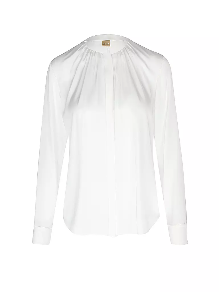 BOSS Seidenbluse BANORA weiss