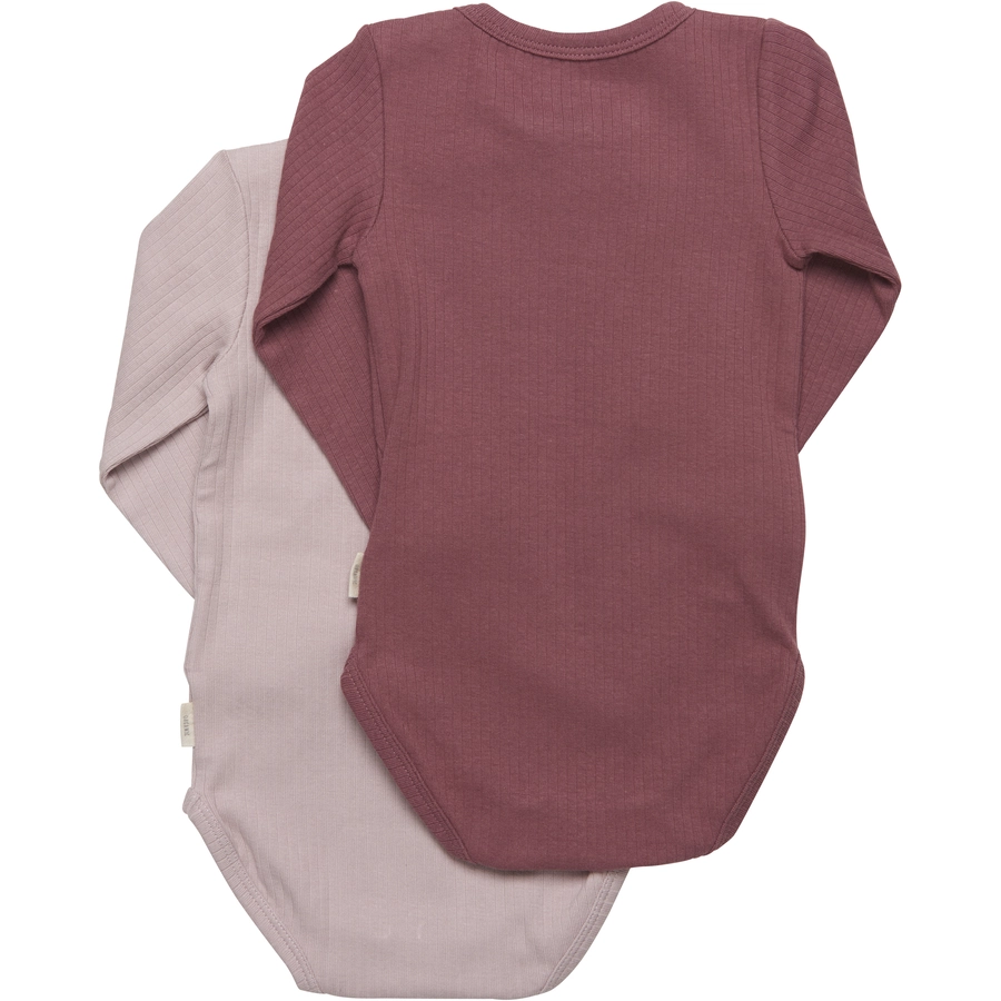 Minymo Langarmbody 2er Pack Violet Ice