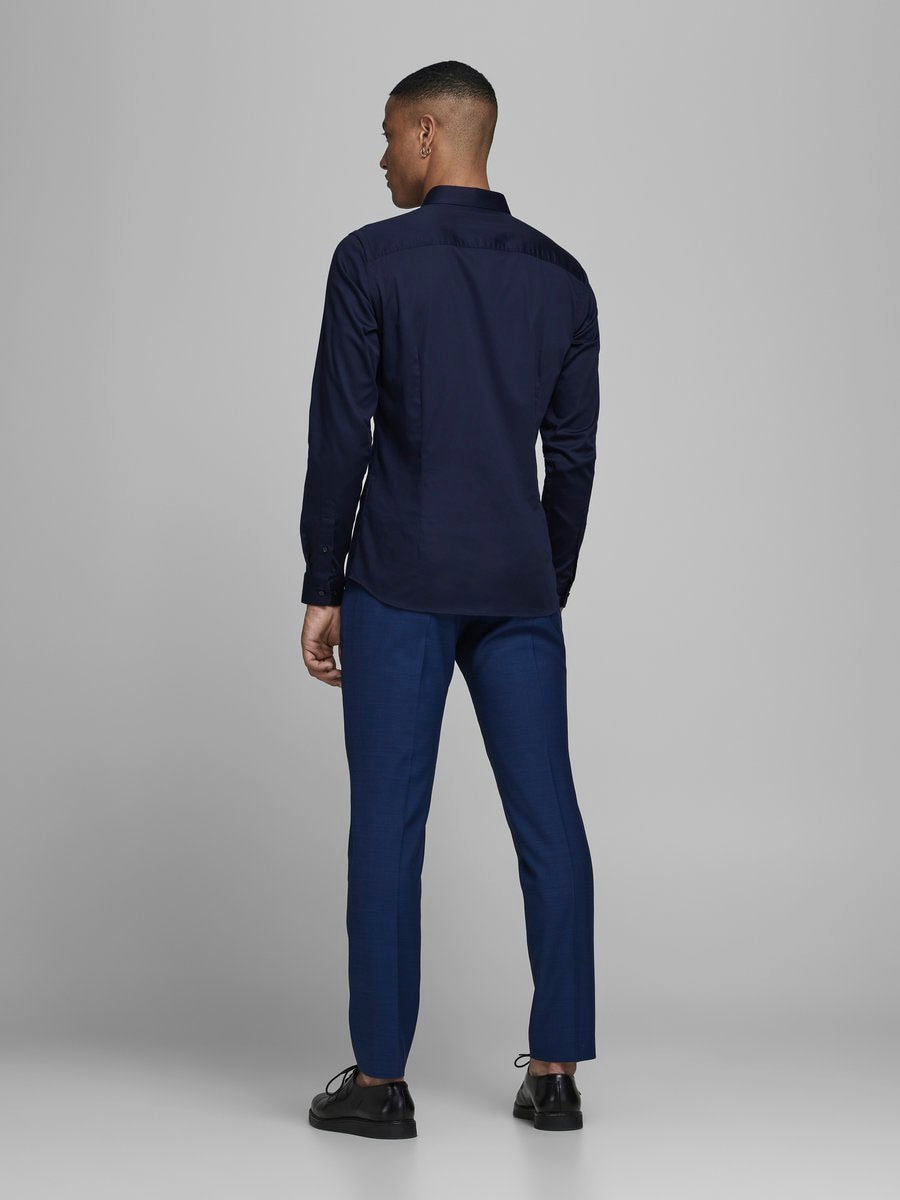 Jack & Jones Businesshemd »JJPRPARMA in Skinny Fit, Stretchanteil und verstellbaren Manschetten«, sehr schmal, Web, Baumwollmischung