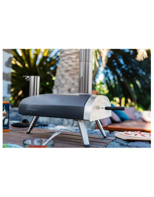 Ooni Pizzaoven Fyra - Buitenkeuken - 74x41x73 cm 10.4 kg Zwart Zilver Houtpellets Gestookt