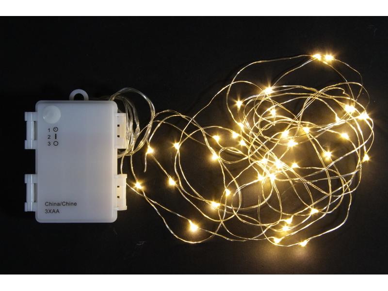 Dameco LED Lichterkette Angel Hair 4 m Outdoor Lichterkette aus feinem Draht