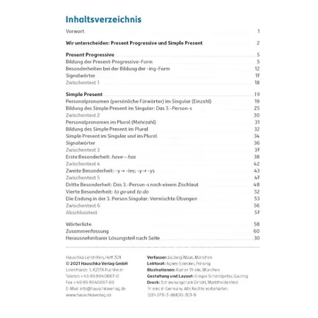 Hauschka Verlag Present: Progressive & Simple. Englisch 5. Klasse