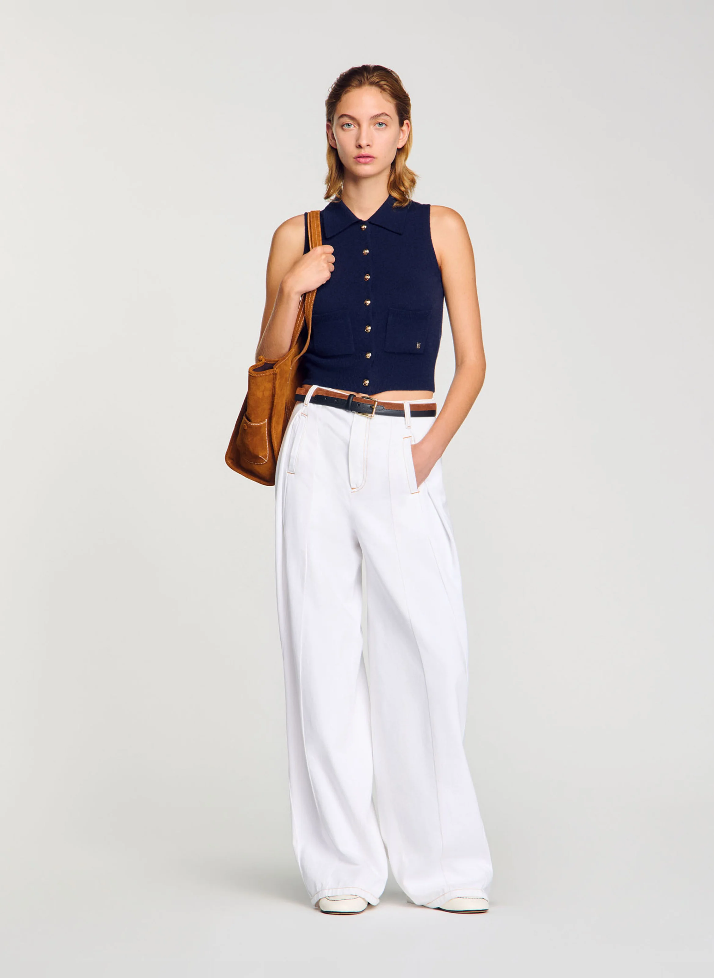 Gilet en laine et cachemire | Bleu