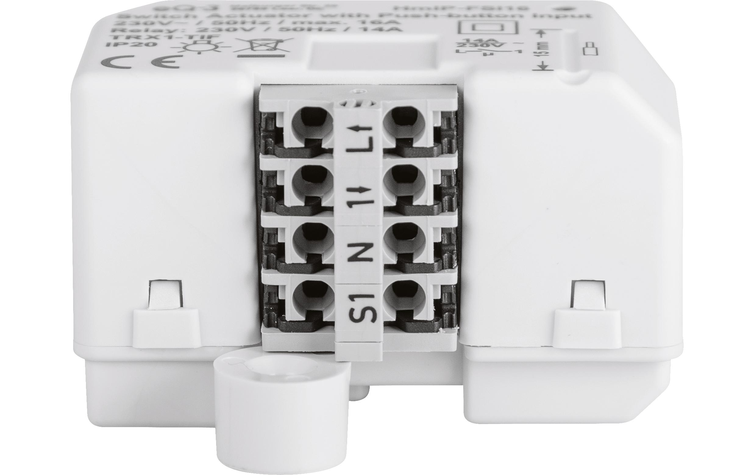 Smart Home Funk-Schaltaktor mit Tastereingang unterputzUnterputz Schaltaktor – HmIP-FSI16