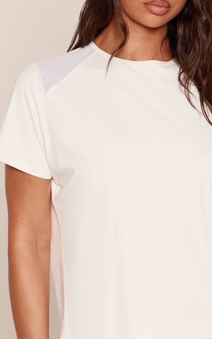 Blanc T-shirt De Sport Oversize Léger Et Respirant