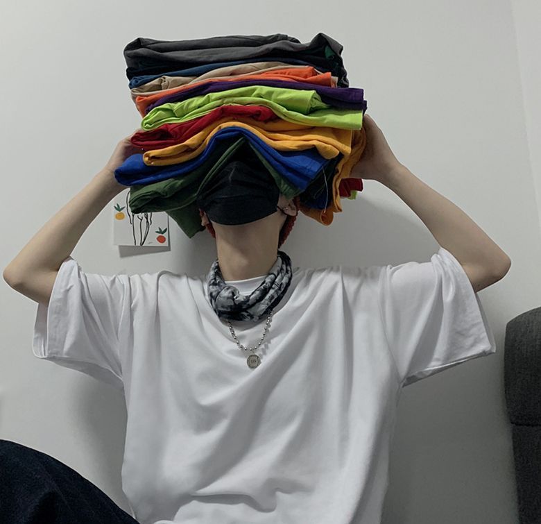Banash - Effen T-shirt met korte mouwen