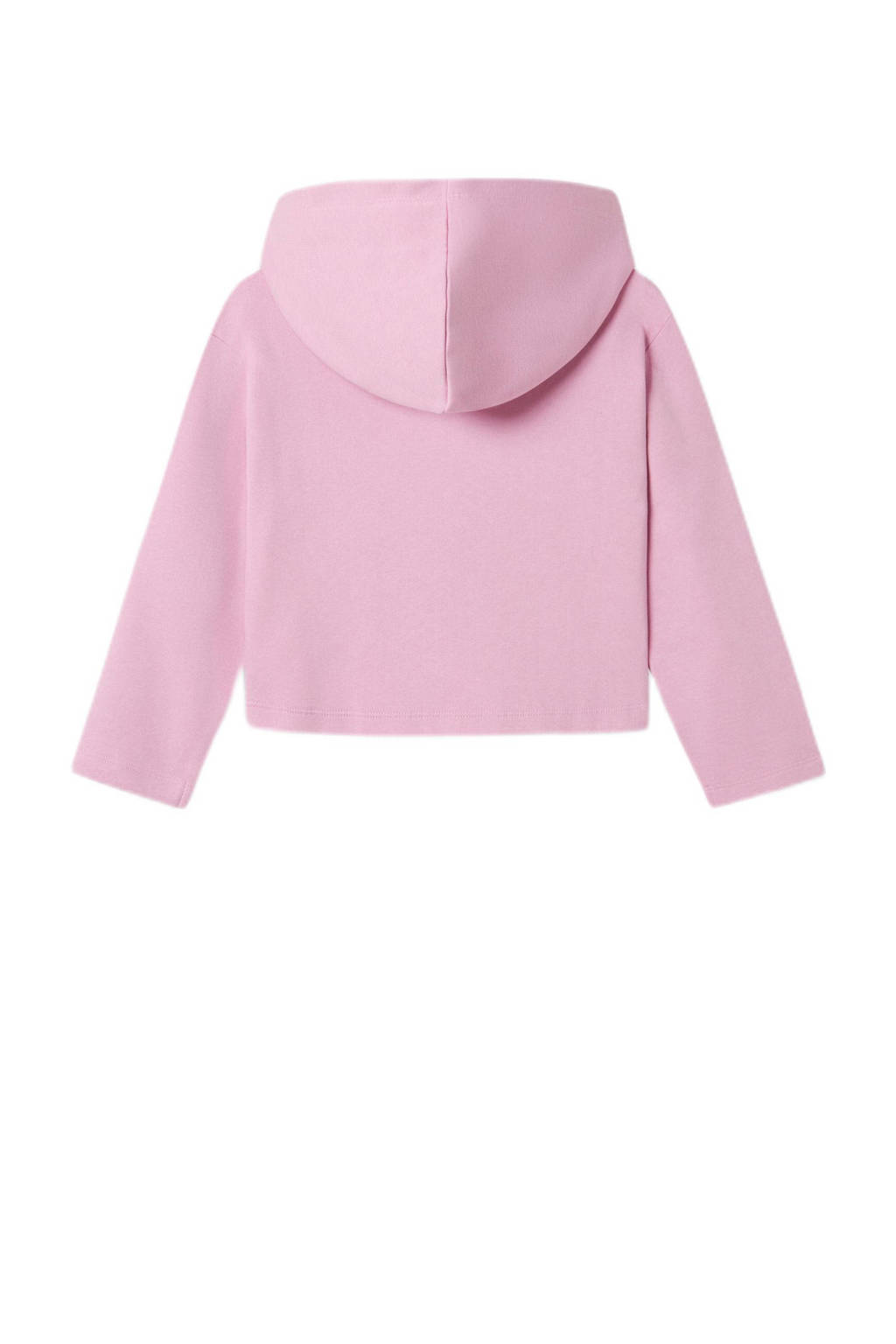 NAME IT hoodie NKFVIALA met printopdruk roze