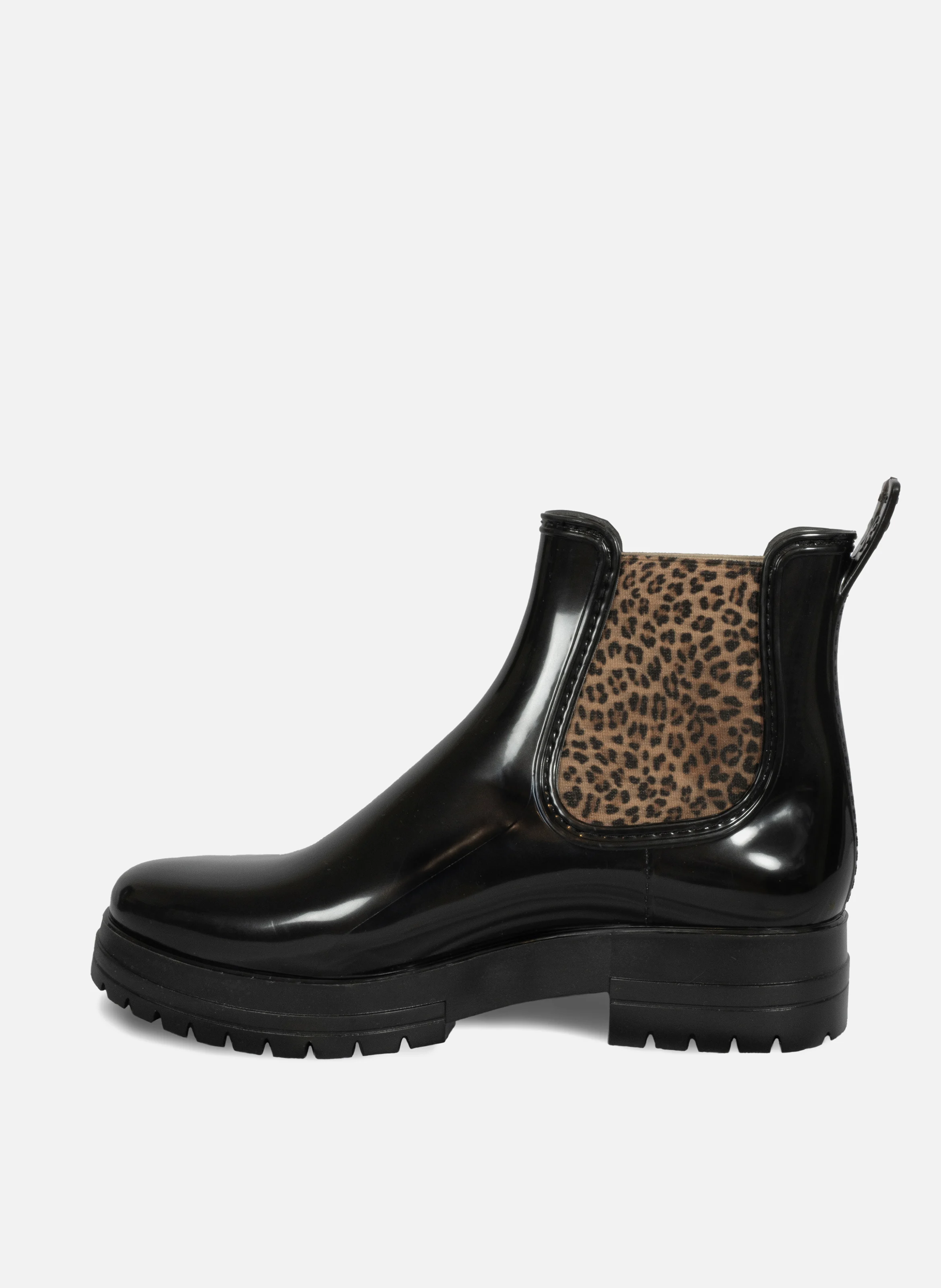 Bottines de pluie crantées | Noir