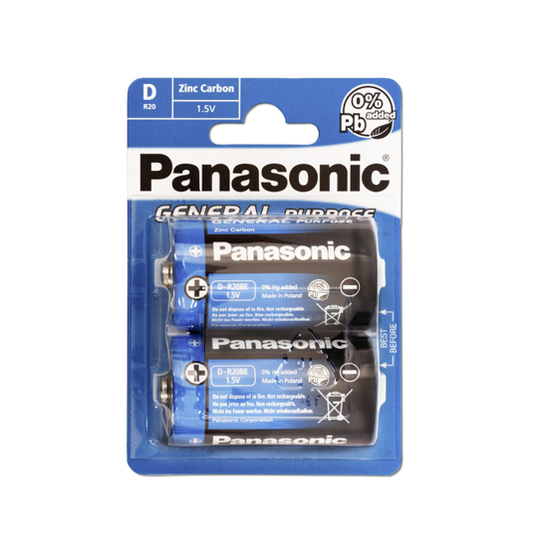 PANASONIC R20\/D Heavy Duty 2 Batterien MHD:30.5.27