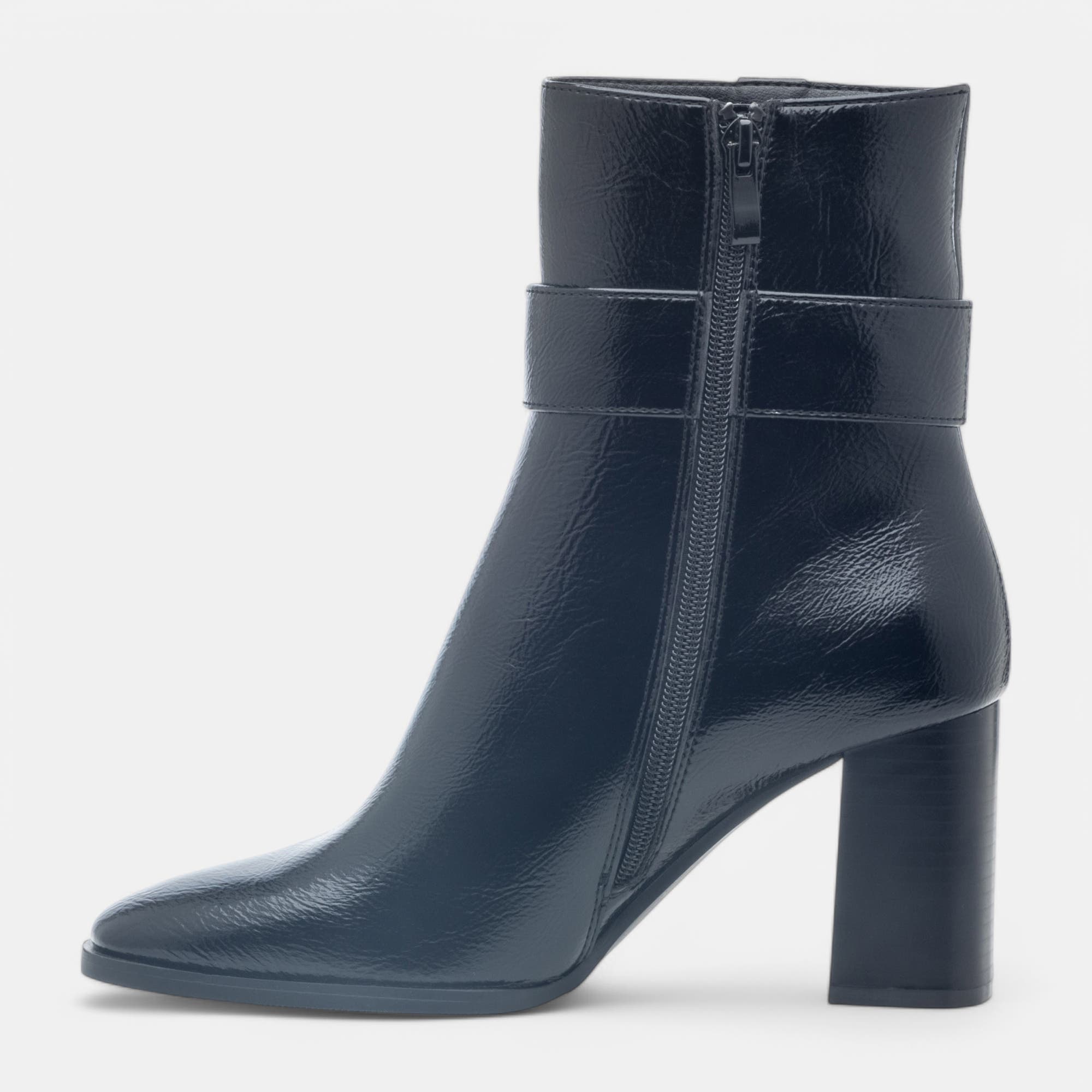 Bottines à talon Femme noir vernis