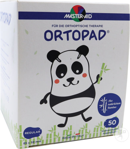 Ortopad Blanc Regular Pansement Oculaire 50 Pièces