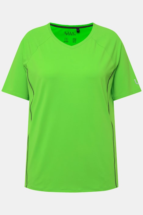 T-Shirt, UV-Schutz 50+, V-Ausschnitt, Halbarm