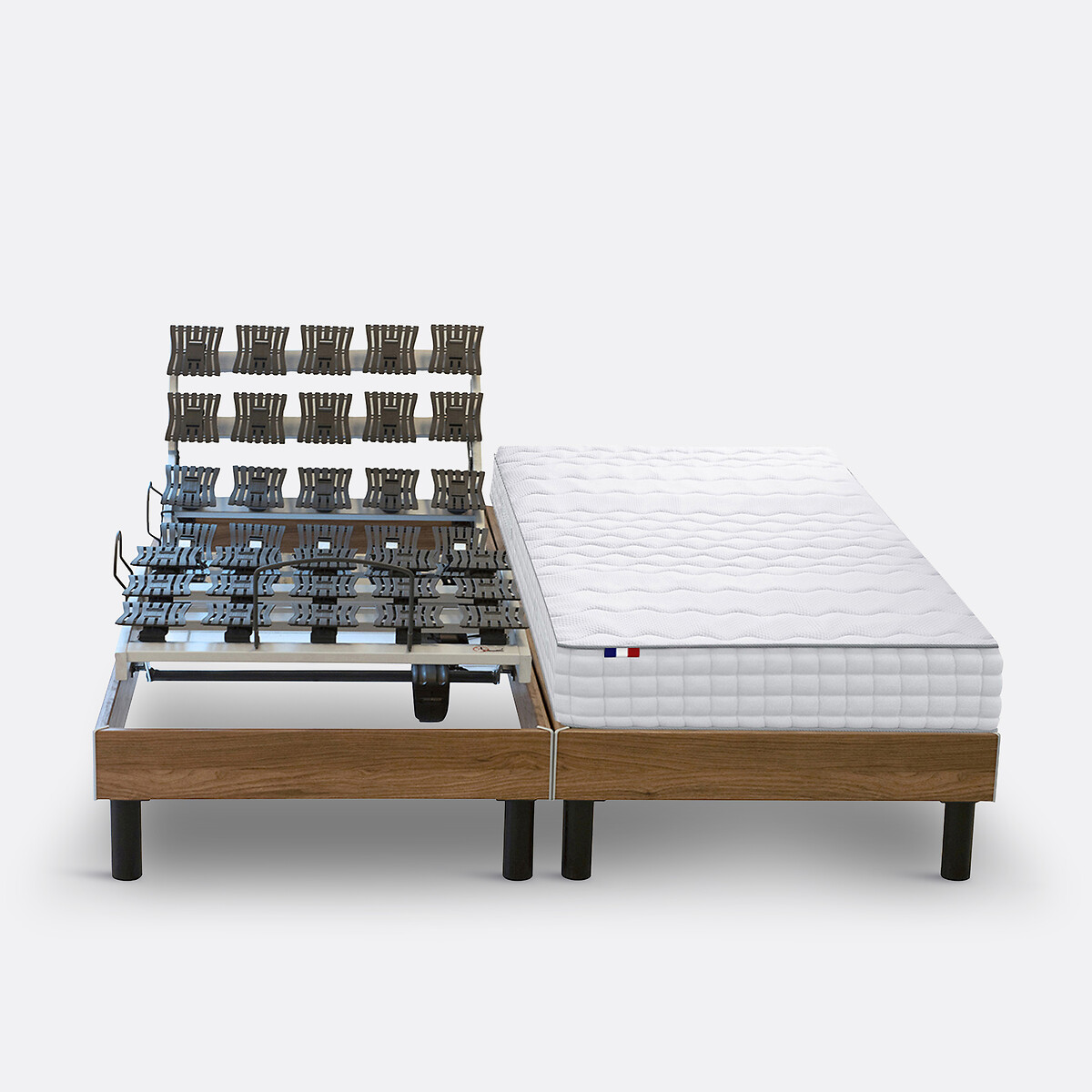 LA REDOUTE INTERIEURS<br>Conjunto elétrico com tachas e colchão de espuma HR