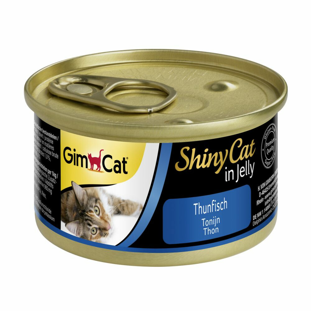 24x GimCat ShinyCat in Jelly Tonijn70 gr