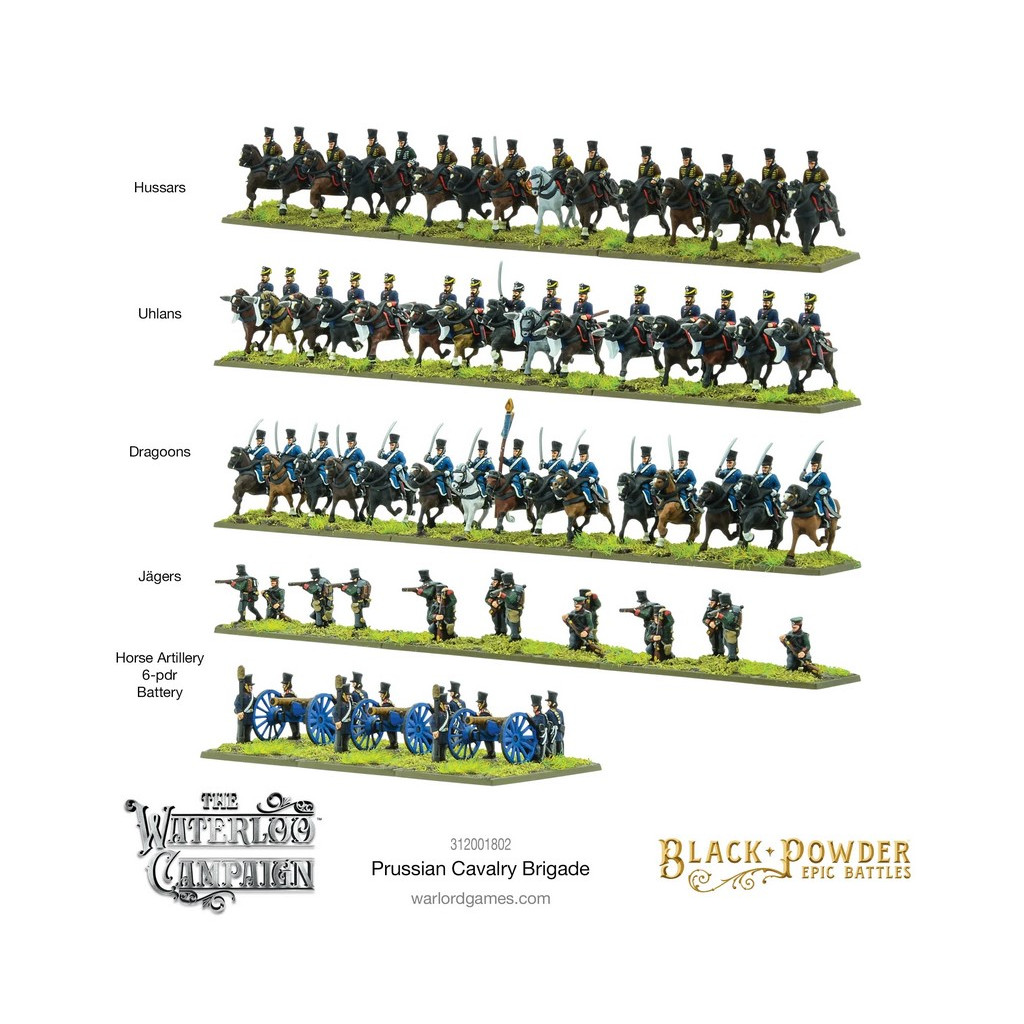 Black Powder Epic Battles : Waterloo - Prussian Cavalry Brigade