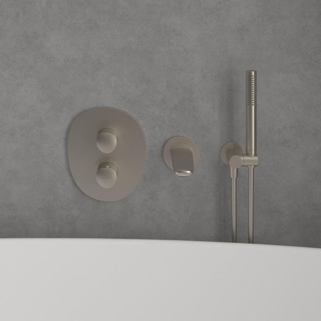 Villeroy & Boch - Antao - Inbouwthermostaat - Matt Brushed Nickel - RVS