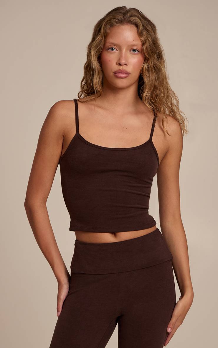 Chocolat Débardeur En Coton Doux