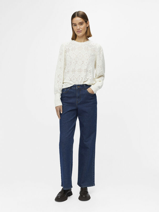 Object OBJFEODORA L/S TOP NOOS Cloud dancer