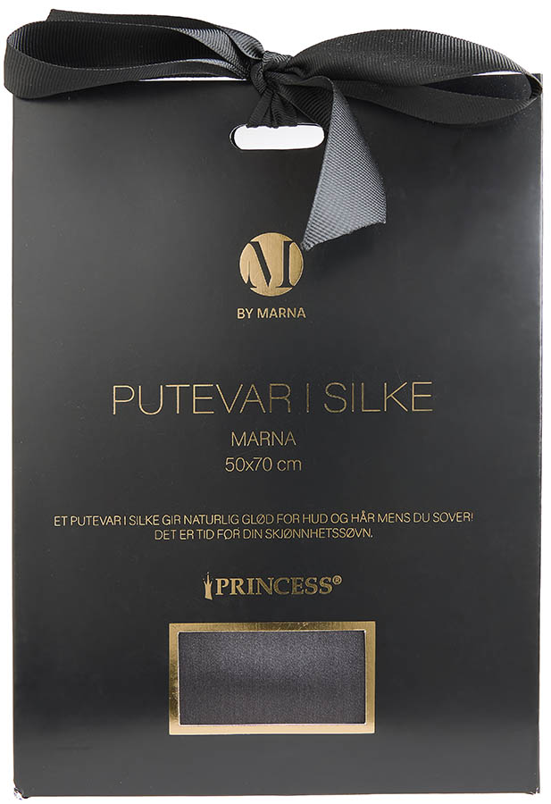 Marna silke putevar 50x70 mørk grå