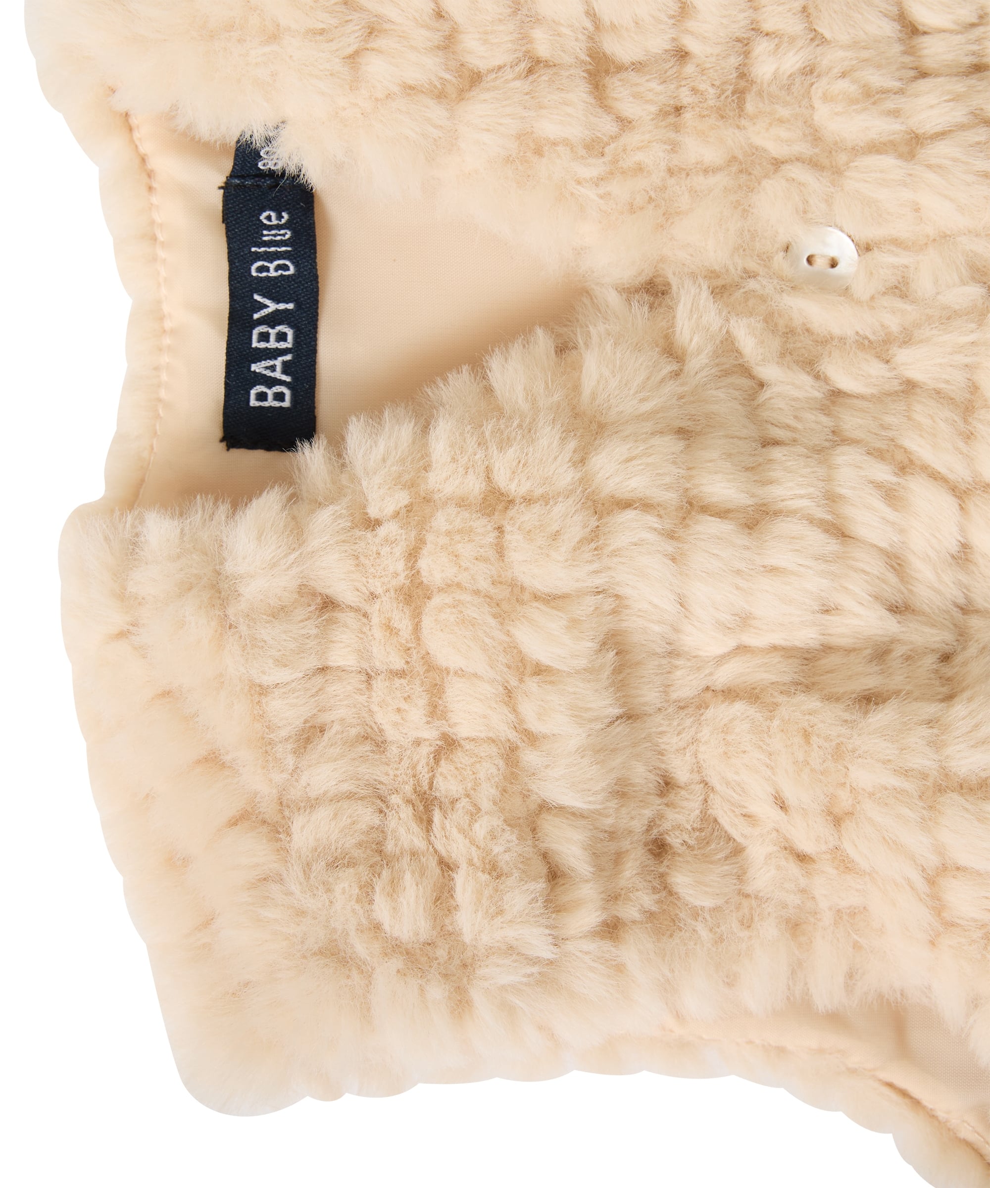 fake fur gilet met knoopsluiting