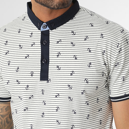 Polo Manches Courtes Beige Clair