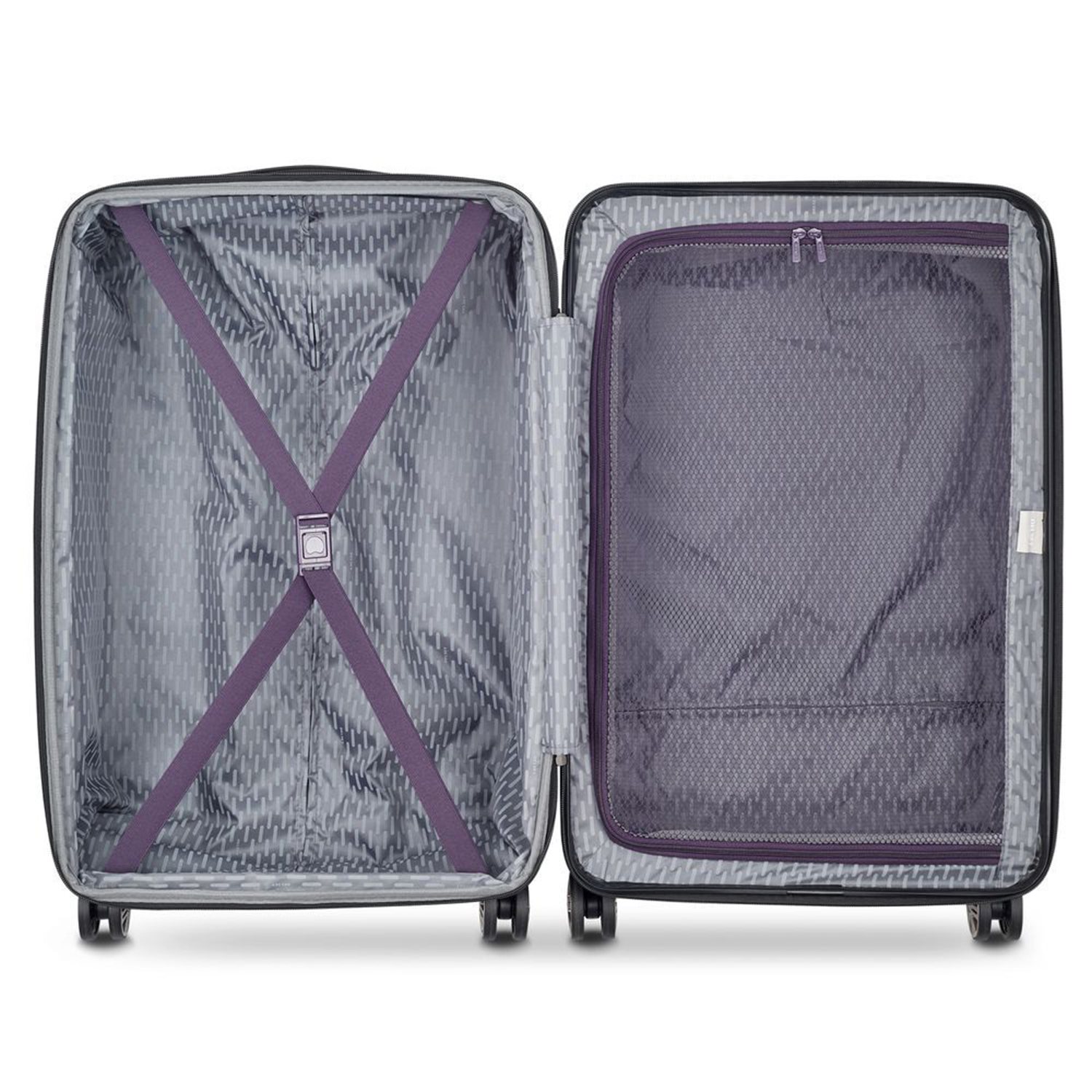 Delsey Air Armour 4 Wheel Medium Trolley 68 Expandable dark purple