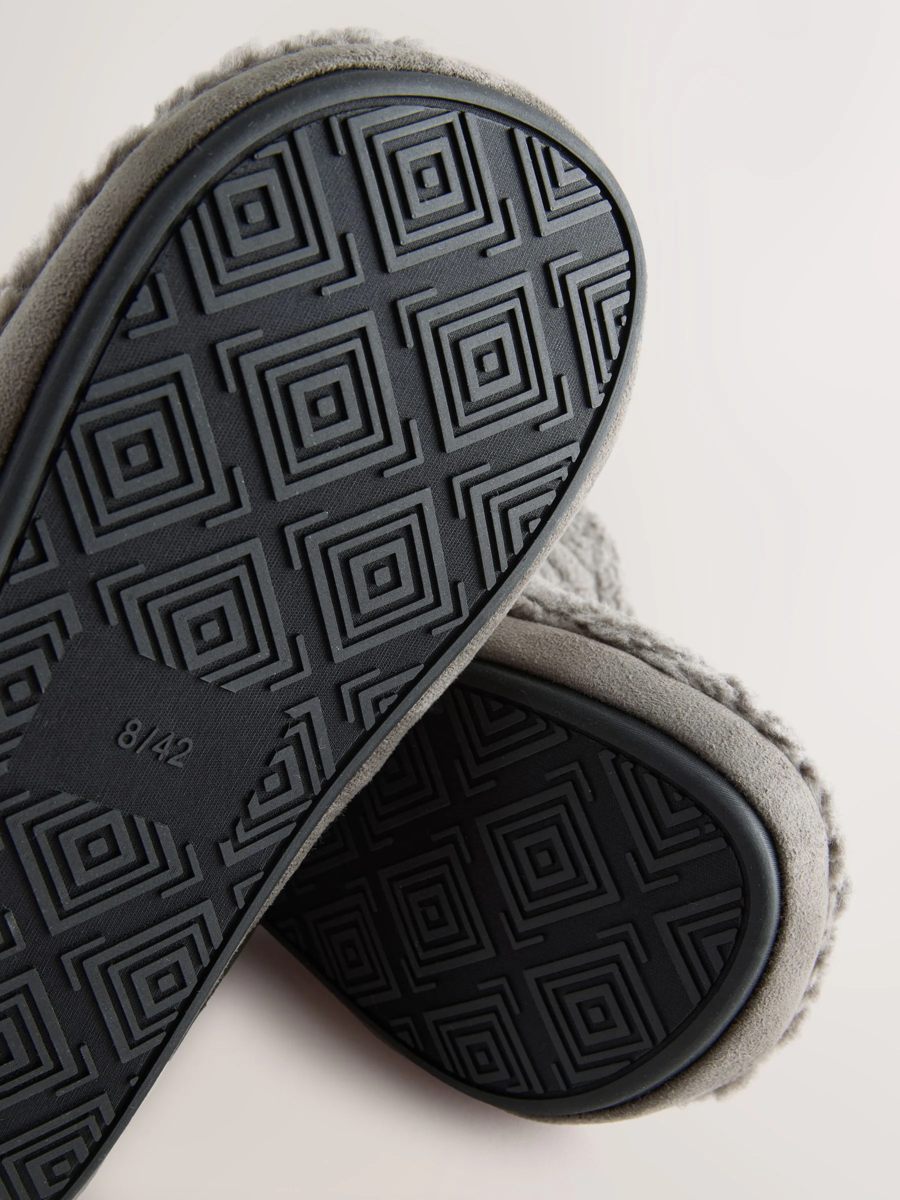 Neutraal - Textured Fleece Boot Slippers