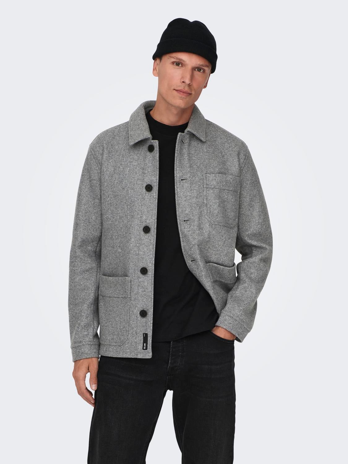 ONSJAX Jacke Light Grey Melange