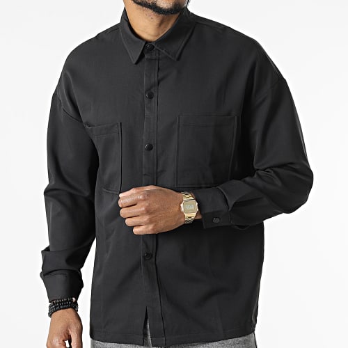 Chemise Manches Longues Noir