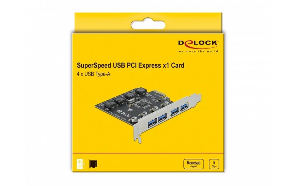 PCI-Express-Karte 90509 USB 3.0 - 4x USB-APCIe-Schnittstellenkarte mit vier USB-A-Ports