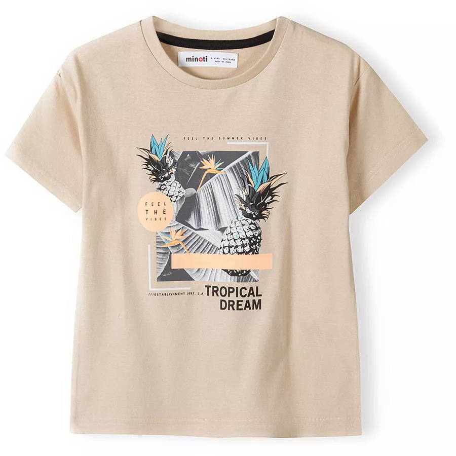 MINOTI 3er-Pack T-Shirts SteingrauWeißGrün