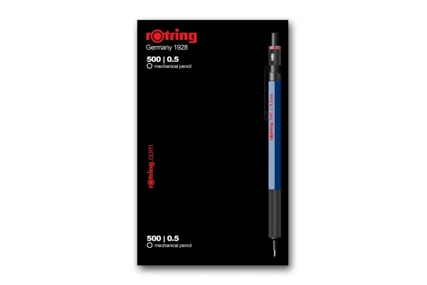 ROTRING blyant med fint blyant 500 metallic blå 0,5 mm gaveæske