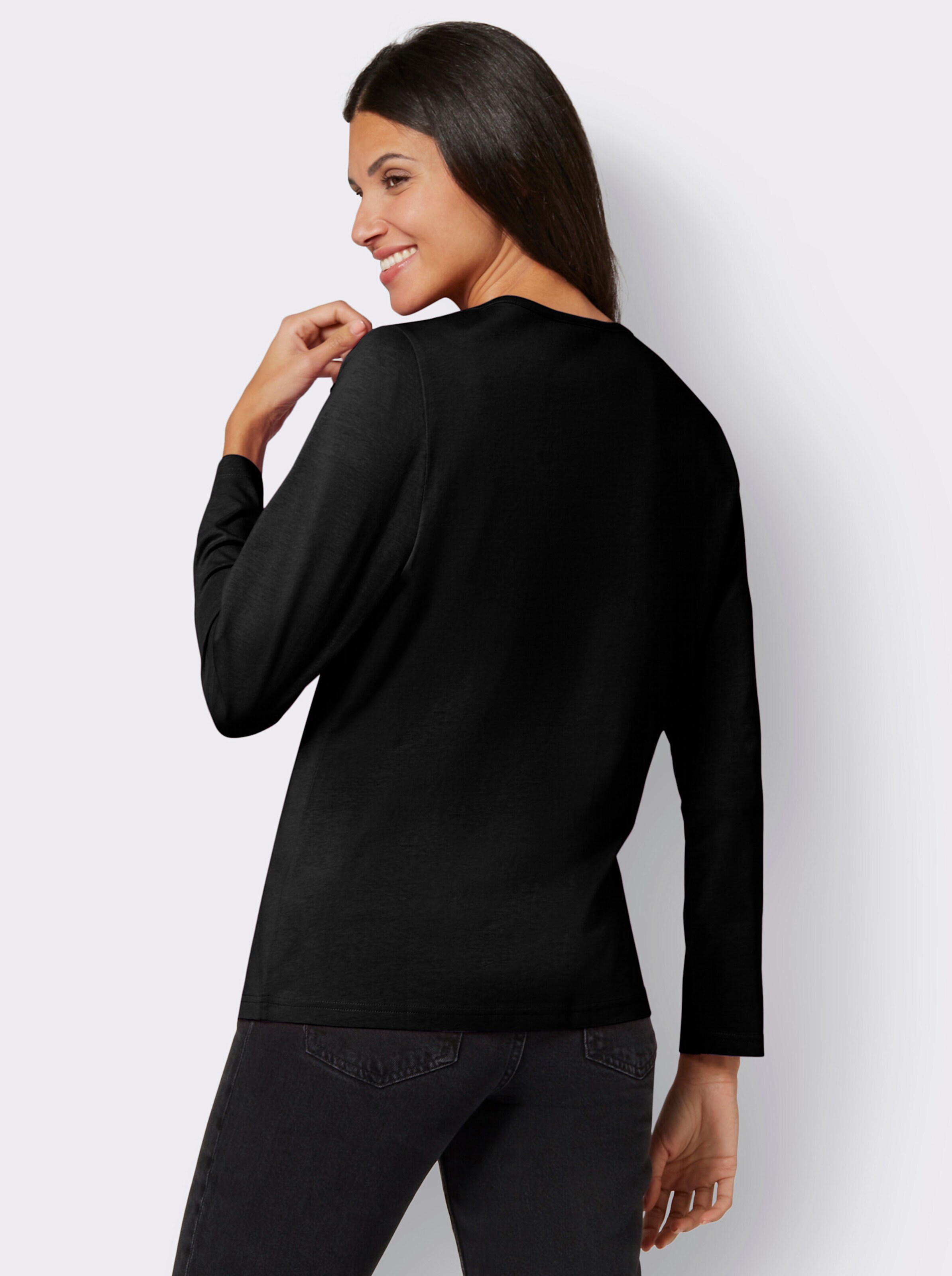 Langarmshirt mit Raffungen