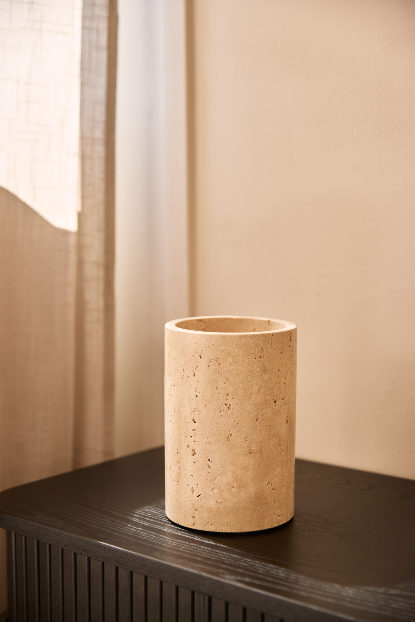 Travertine vaas/wijnkoeler