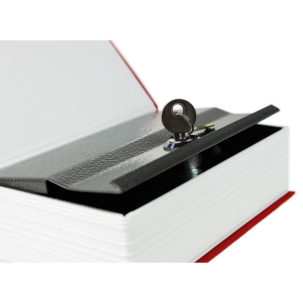 (17.5x11cm) Buch Tresor Attrappe Geheimversteck Geldkassette mit Schloss für Geld / Wertpapiere / Schmuck