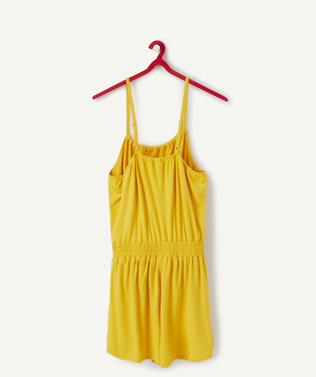 LA COMBISHORT JAUNE À BRETELLES FILLE