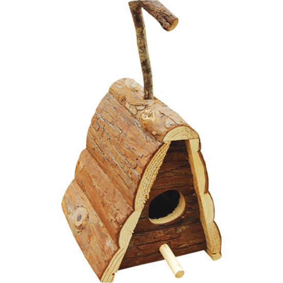 Nichoir Raphia pour oiseaux du jardin - L.12 x l.12 x H.16 cm