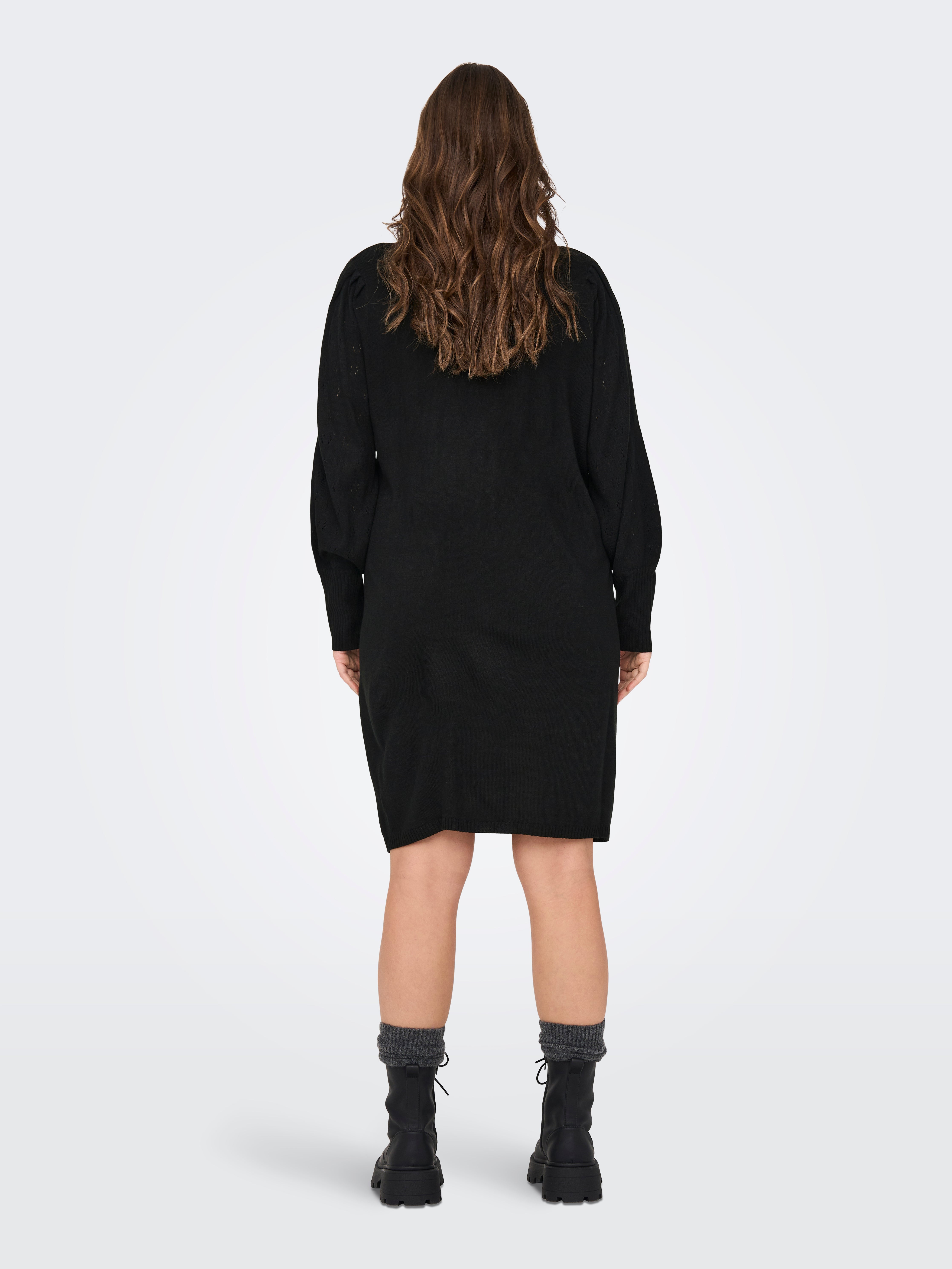 CARMIRLA Strickkleid Black
